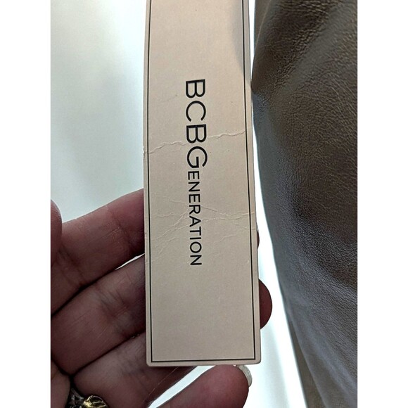 BCBGeneration Faux Leather Metallic Bronze/Gold Ankle Pants – Size XS – NWT - Picture 5 of 5